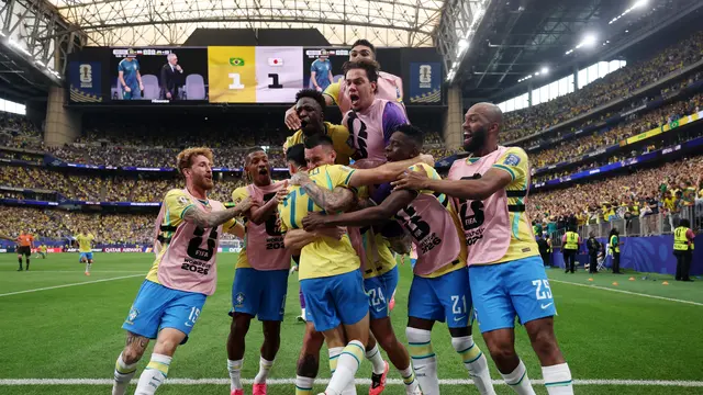 Brasil Ulangi Rekor Comeback Bersejarah sejak Piala Dunia 2002, Pertanda Juara?
